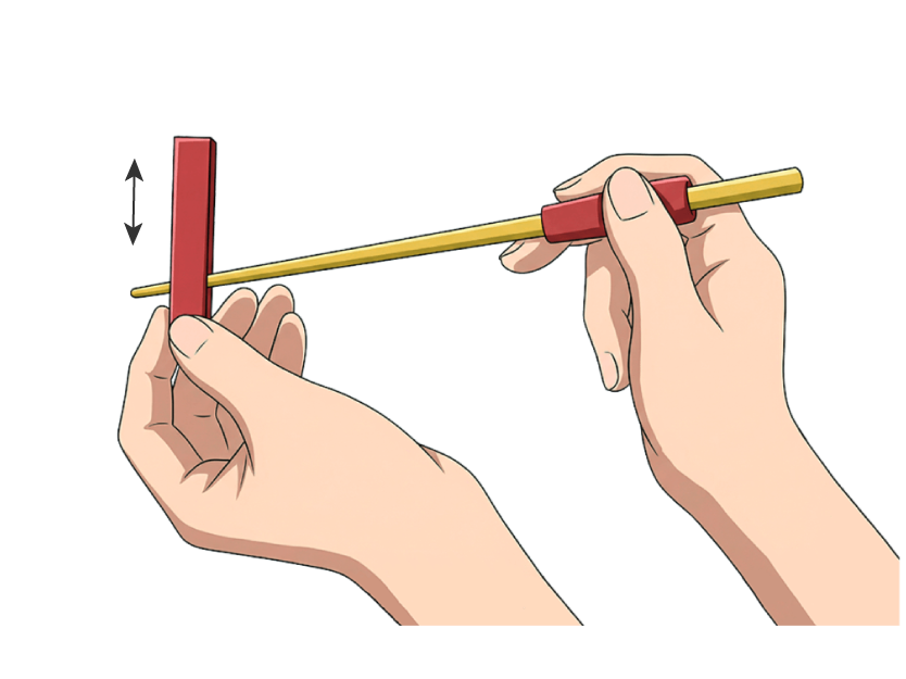 作用箸のみを開閉させる