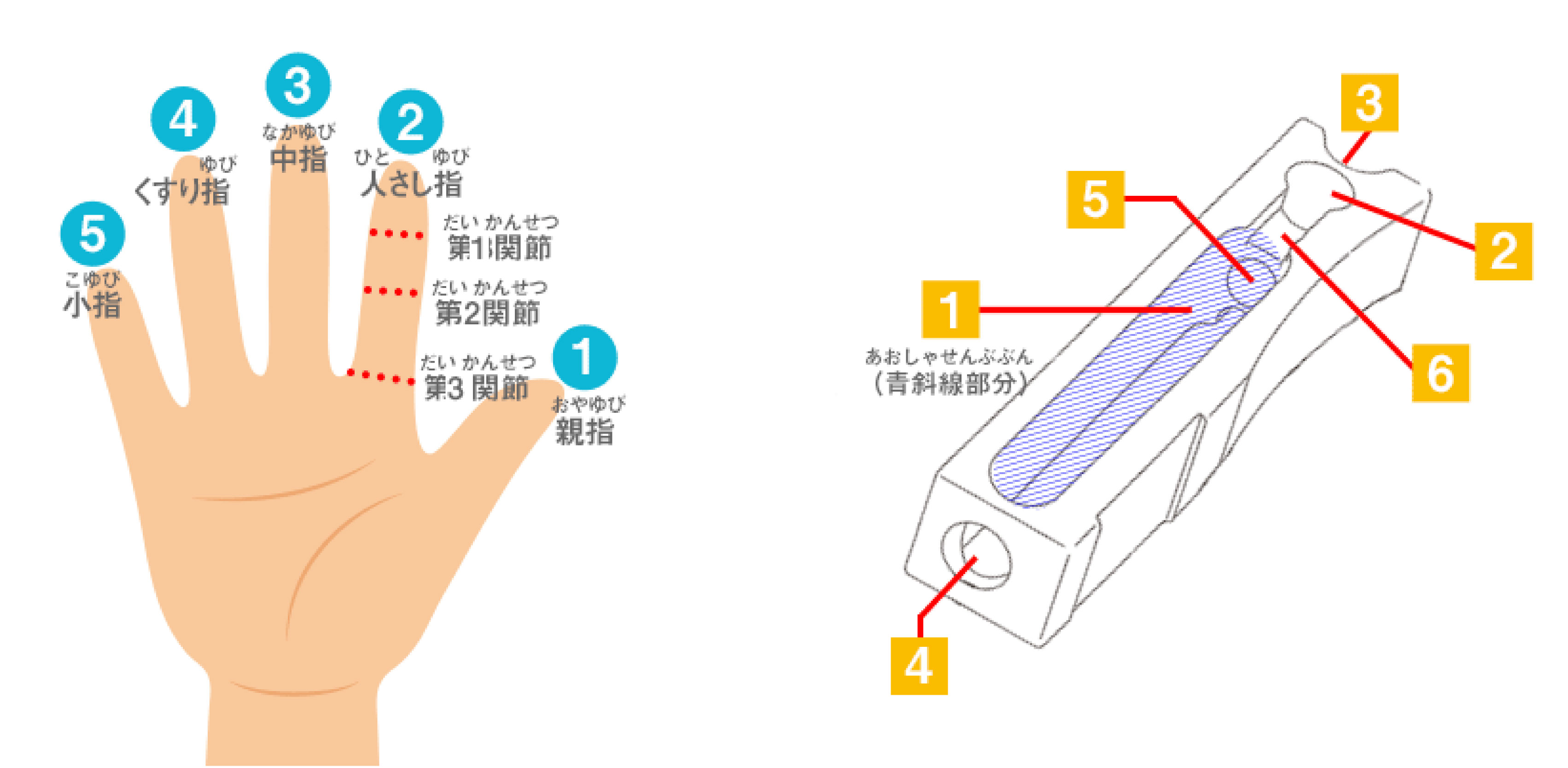 指番号とおはしともだちの各機能